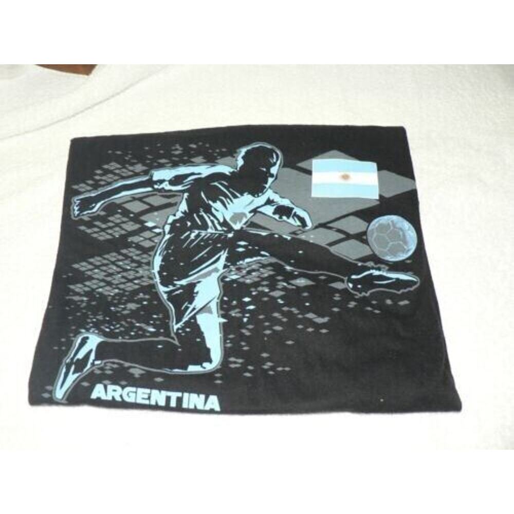 Gen2 Kids National‎ Soccer Apparel Argentina T-Shirt Black/Blue Medium 10/12